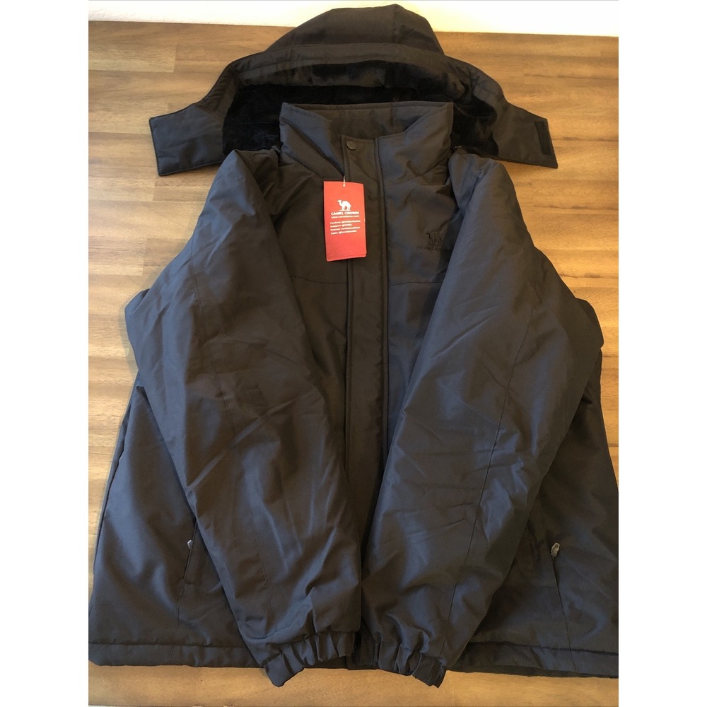 CAMEL CROWN Snow Waterproof Ski Jacket Detachable Hood XL " Tags"
